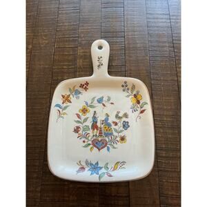 Vintage Handled Serving Tray “Iva Lure Dairy Maid” pattern by Crooksville China